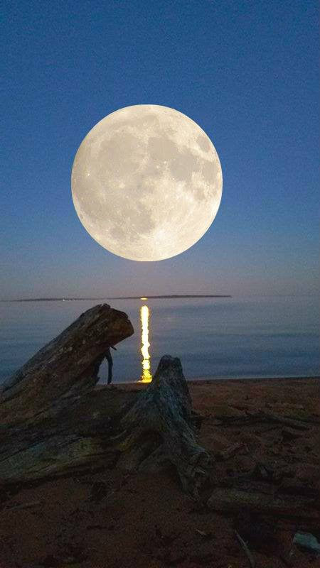 Apostle Islands Full Moon