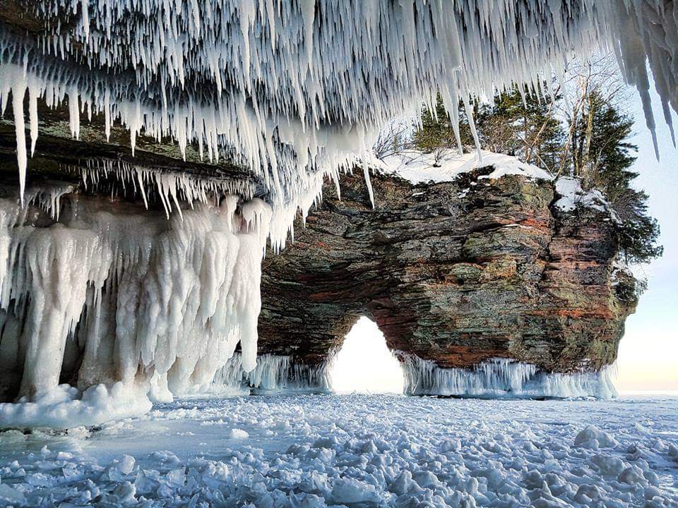 Apostle Islands Ice Caves - Photo by Tad Paavola