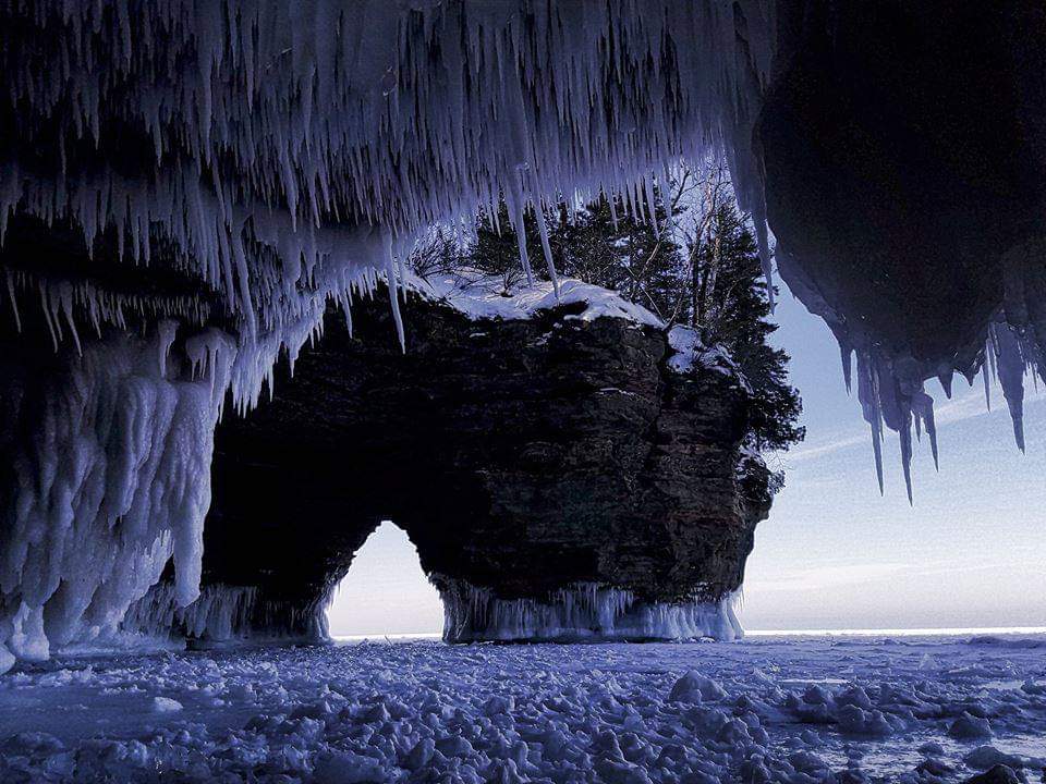 Apostle Islands Ice Caves - Photo by Tad Paavola