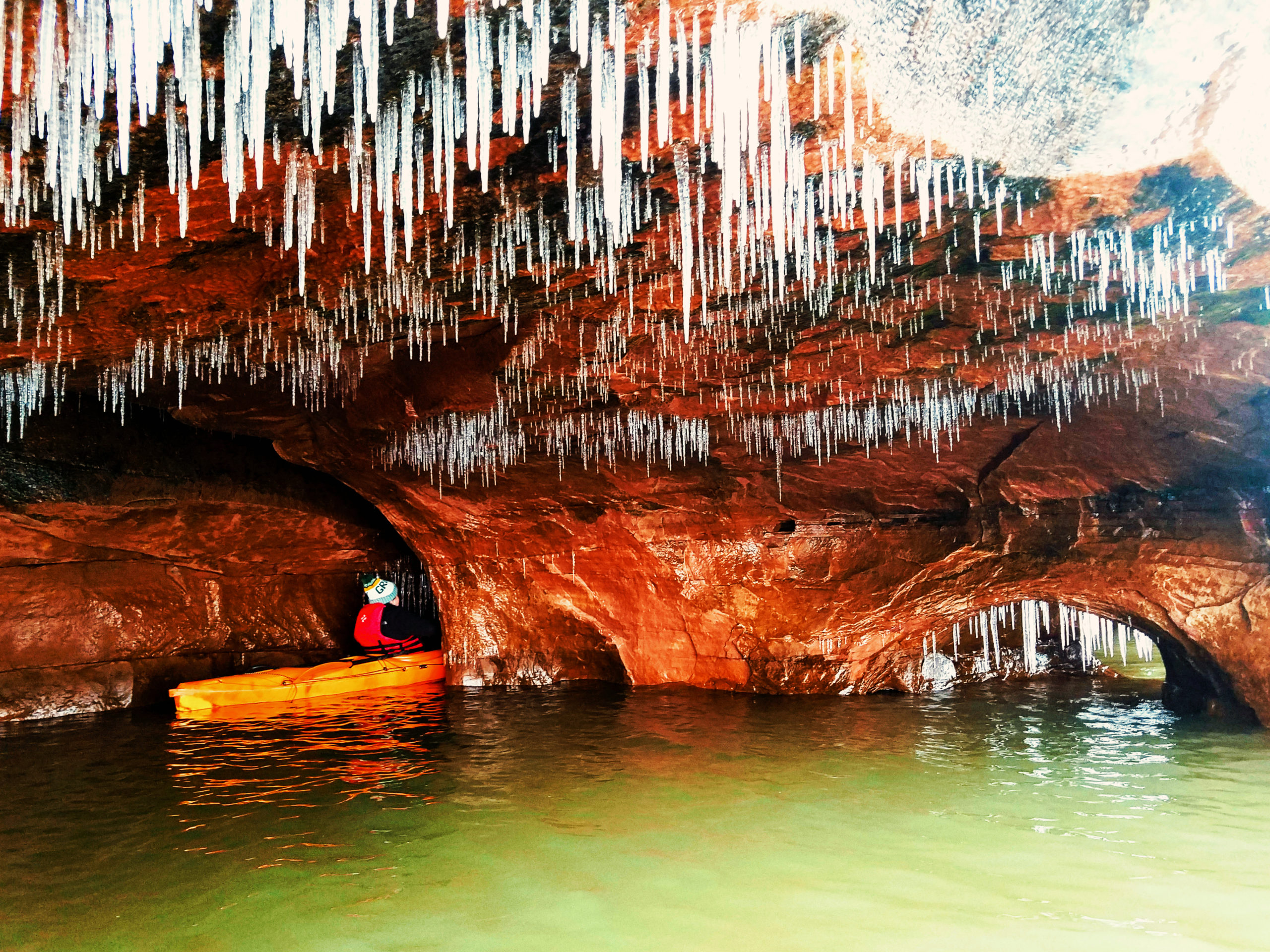 Apostle Islands Ice Caves Kayaking Roman's Point