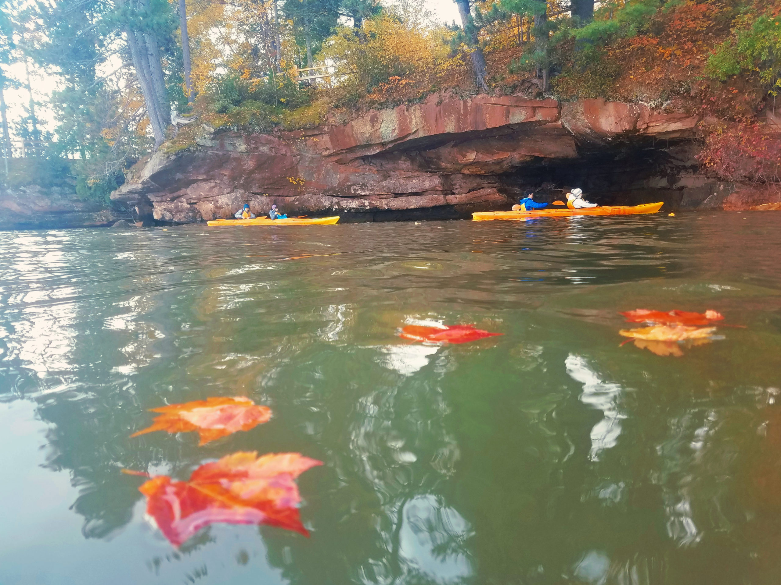 Apostle Islands Kayaking Fall Colors