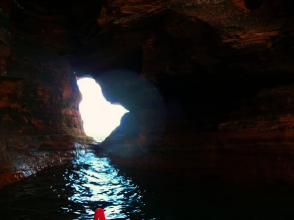 Apostle Islands Sea Caves swallow