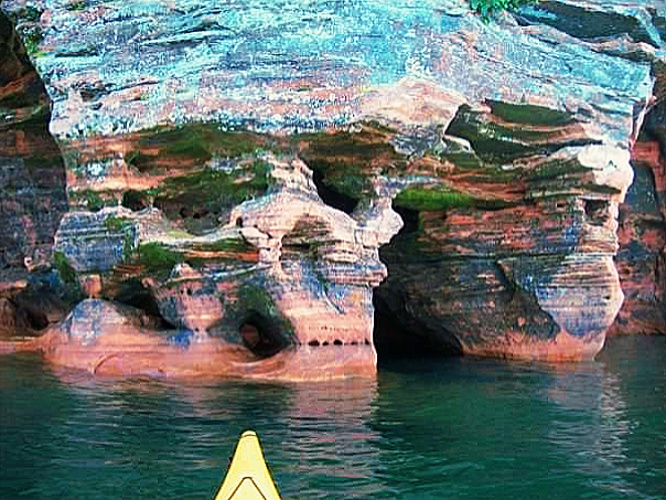 Apostle Island Kayaking skull cave