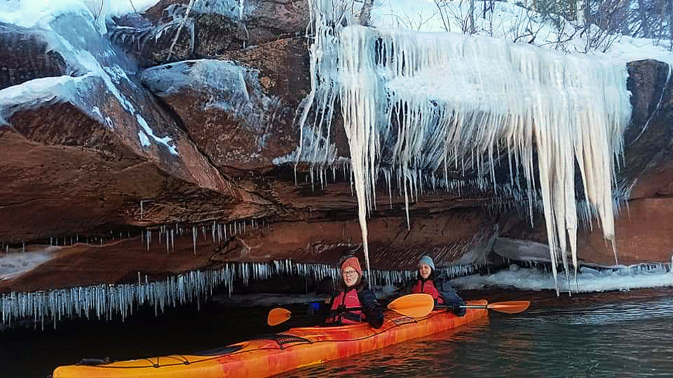 Apostle Islands Ice Caves Kayaking Roman's Point