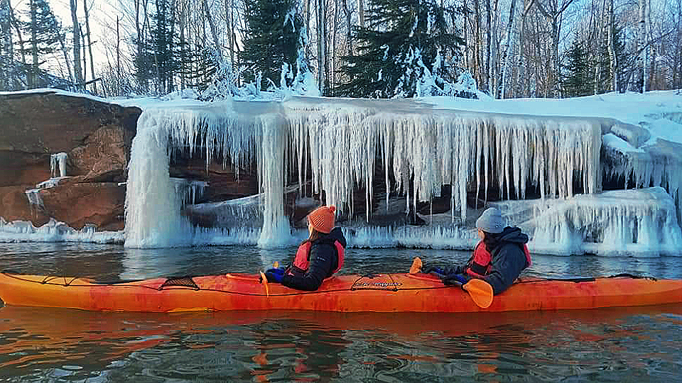 Apostle Islands Ice Caves Kayaking Roman's Point