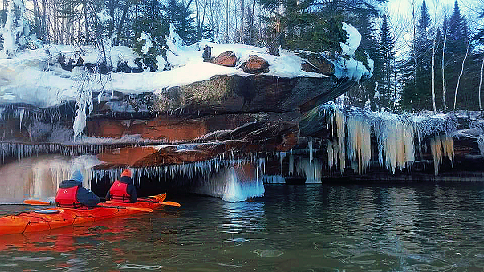 Apostle Islands Ice Caves Kayaking Roman's Point