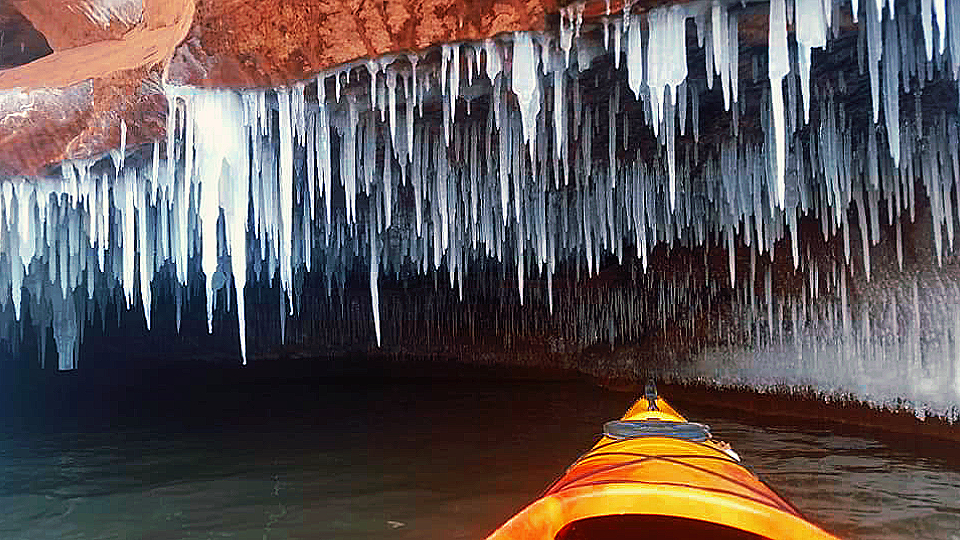 Apostle Islands Ice Caves Kayaking Roman's Point