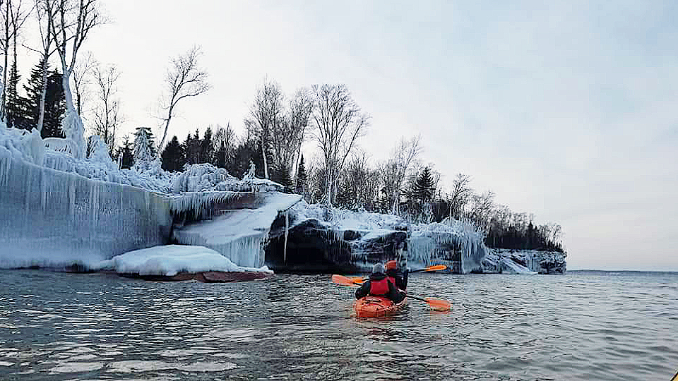 Apostle Islands Ice Caves Kayaking Roman's Point