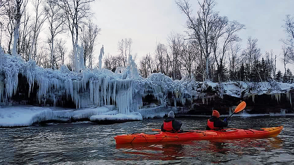 Apostle Islands Ice Caves Kayaking Roman's Point