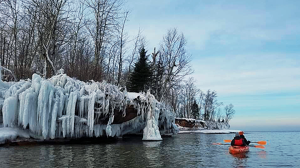 Apostle Islands Ice Caves Kayaking Roman's Point