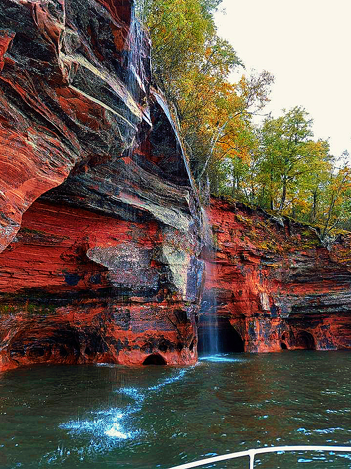 Apostle Islands Kayaking Waterfall