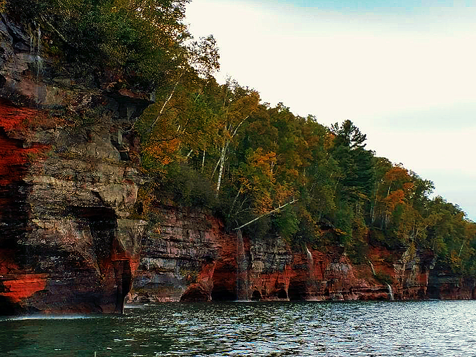 Apostle Islands Kayaking Waterfall