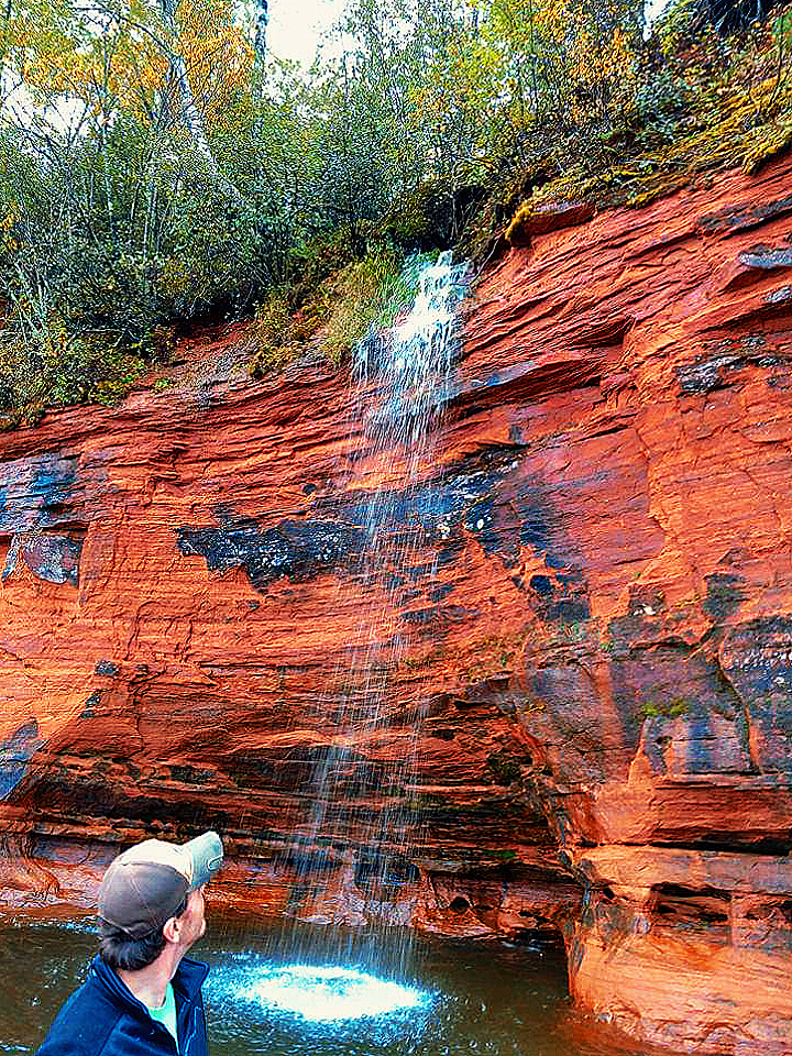 Apostle Islands Kayaking Waterfall