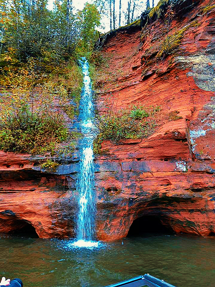 Apostle Islands Kayaking Waterfall