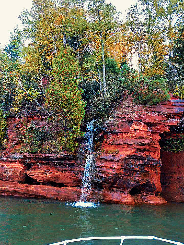 Apostle Islands Kayaking Waterfall