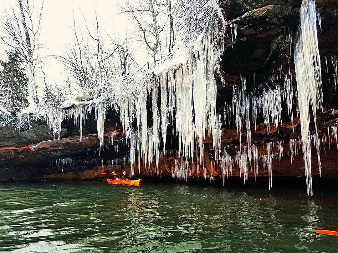 Apostle Islands Ice Caves Kayaking Roman's Point