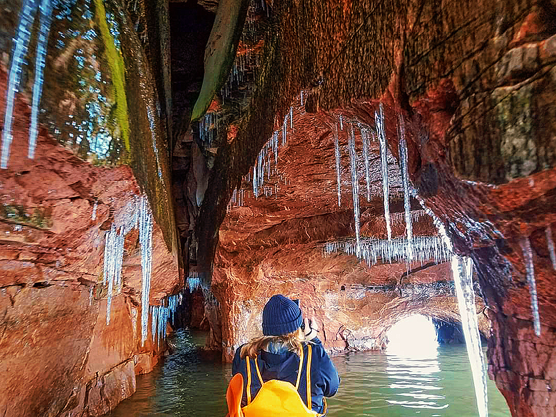 Apostle Islands Ice Caves Kayaking Roman's Point