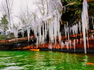 Open-Water Ice Caves Kayak Tour