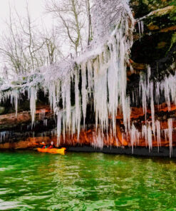 Open-Water Ice Caves Kayak Tour